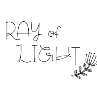 Here I wrote Ray of Light in this font!